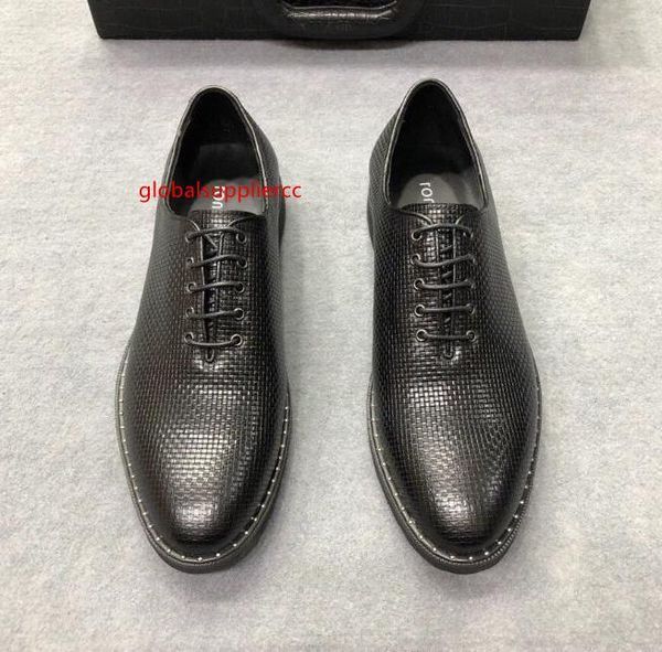 

мода коровья кожа повседневная обувь платье обувь 216034, Black;green