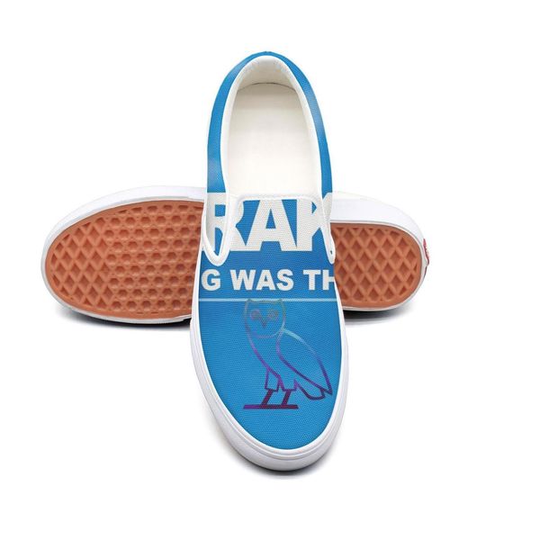 

casual drake owl canvas low non-slip shoes design fashion classic limited edition p scorpion aubrey graham art drake art, Black