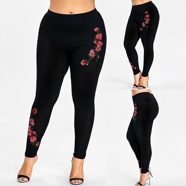 

women leggins fashion leisure plus size elastic fitness sports leggings athletic pants jeggings leggins mujer s10, Black
