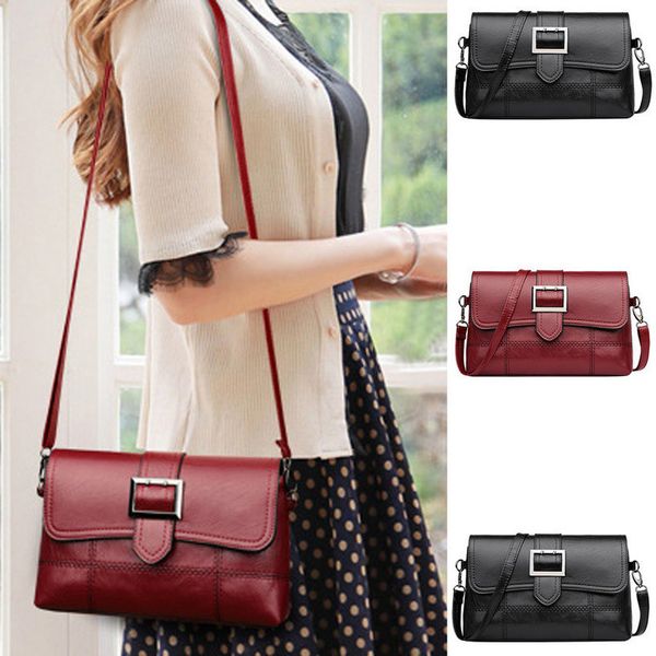 

handbags women bags designer pu womens fashion simple pure color single vintage shoulder messenger bags