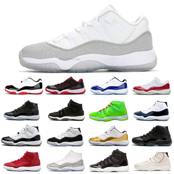 

mens basketball shoes 11s cap and gown gym red metallic silver space jam unc gamma blue platinum tint 11 womens sports sneaker trainers