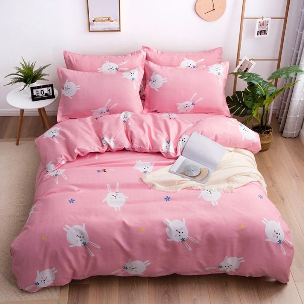 

сатин хлопок роскошные постельные принадлежности атласные полоса комплект постельного пружинный пододеяльник набор king size одеяло постельн