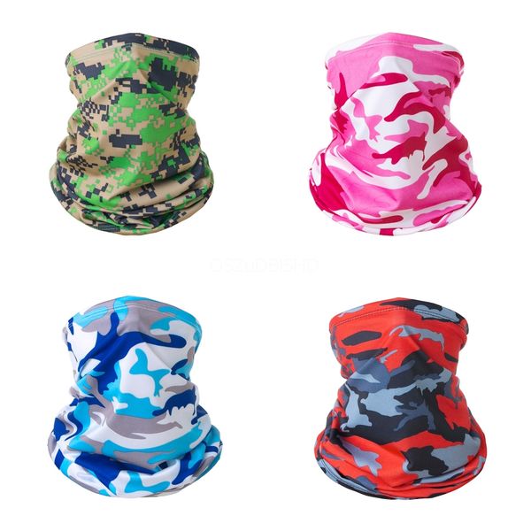 

outdoor magic scarf dustproof windproof riding cosplay scary multi-functional skull mask breathable half face camouflage mask zy20071901#808, Black