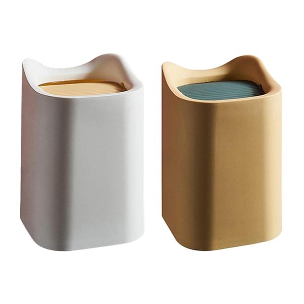 

2x desktop garbage bin ящик для хранения мусора может стол мусорные