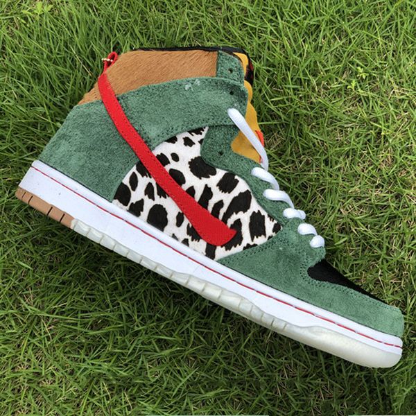 

2020 new sb dunk high dog walker leopard grain basketball shoes for men women sneakers shoes brands outdoors trainers 36-45, White;red