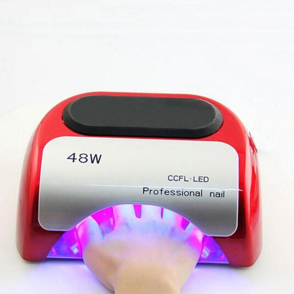 

professional led uv lamp 48w nail dryer polish gel light source manicure machine for curing nail gel art tools 110-220v eu plug
