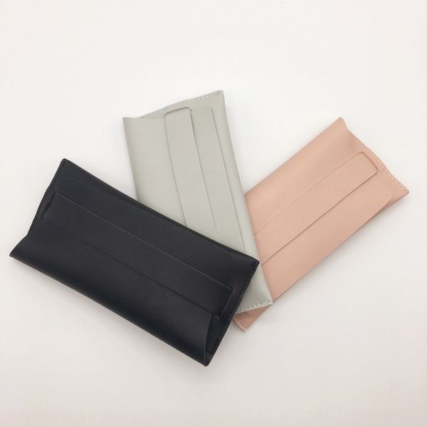 

new pu leather sun fashion sun case black soft bag glasses case glasses bag, Blue