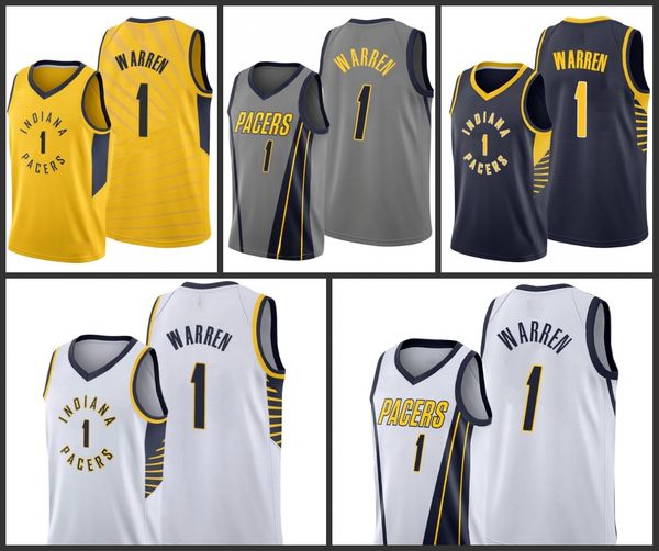 

indiana pacers t.j. warren men city basketball jersey, Black