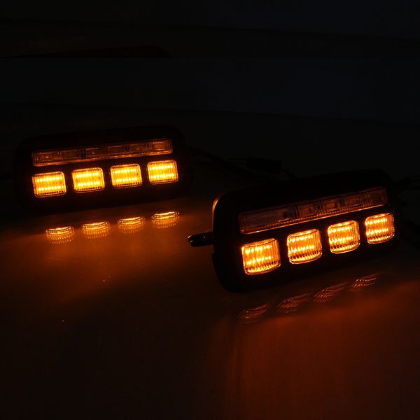 1 Paar LED-Tagfahrleuchten mit Laufblinkerlicht-Lampen-DRL Zubehör für Lada Niva 4x4 1995-2019