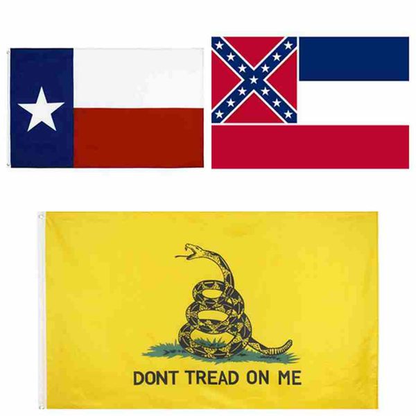 

90*150cm mississippi state flag ms state flag texas state flags gadsden flags united states polyester banner flags cyz2548 100pcs