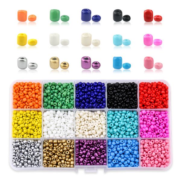 

4000pcs 4mm czech glass seedbeads charm small jewelry crystal beads diy for bracelet necklace jewelry making 15 color