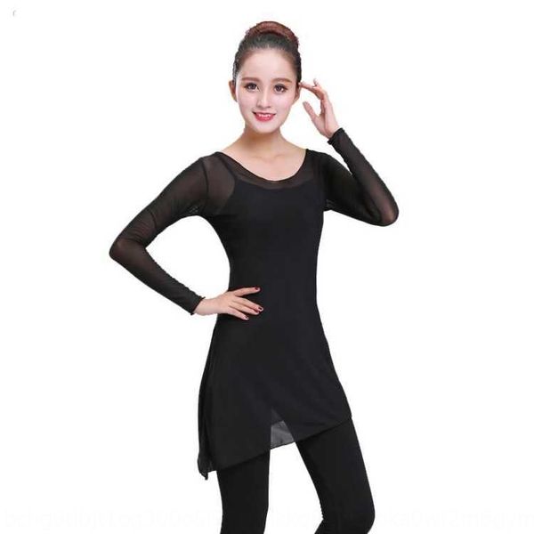 

new classical practice sportswear coat dance practice suit exercise suit elastic net dance gauze coat, White;red