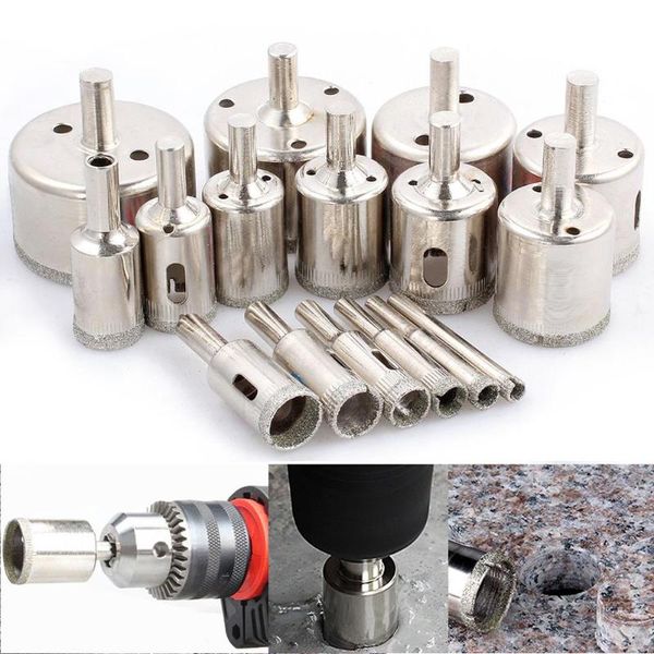 

16pcs 6-50mm diamond drill bit tool set cutter hole saw for tile ceramic glass
