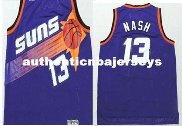 

new men's basketball jersey #13 steve nash jersey steve nash retro jersey embroidered logo ncaa college, Gray