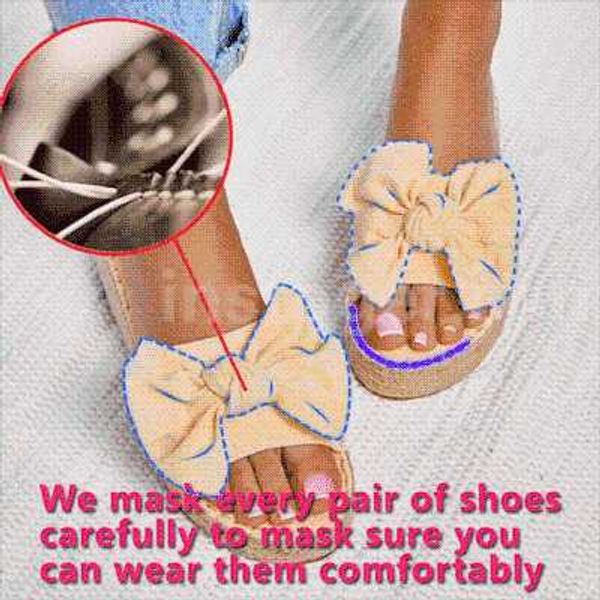 

puimentiua women bowknot slippers summer casual beach muffin slip on platform ladies sandals dress party peep toe female sandals, Black