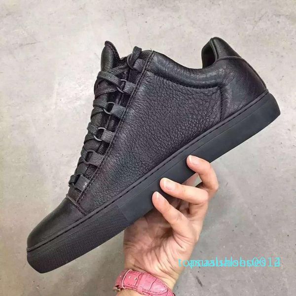 

with box] luxurious designers arena low sneakers red,black,white leather men's brand kanye west casual walking flats shoes 38-46 c14