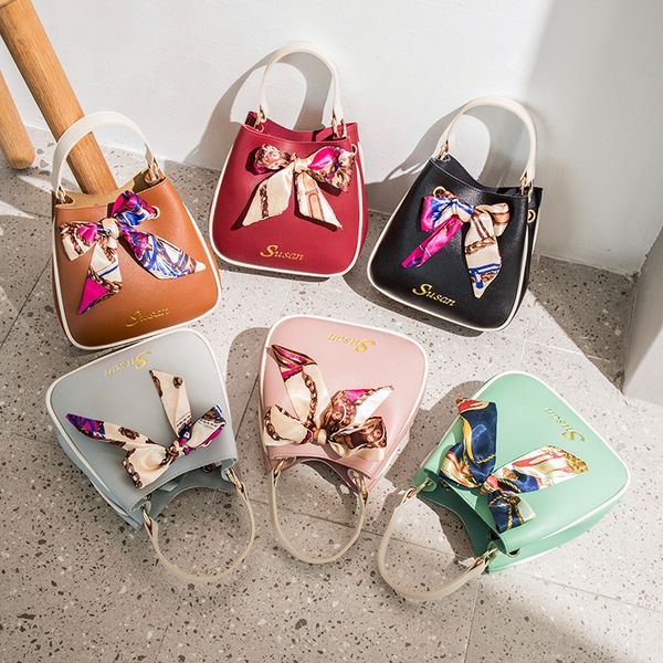 

eppjq women's silk scarf bucket 2020 korean style fashion simple single slanting hand large capacity mobile bucket messenger shoulder s