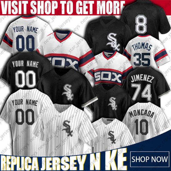

custom baseball jerseys 8 bo jackson jersey 10 yoan moncada jerseys 35 frank thomas 74 eloy jimenez 72 carlton fisk jersey 7 tim anderson, Blue;black