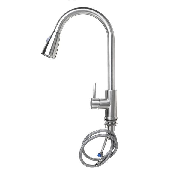 

kitchen mixer taps pull out 360 degree swivel spout spray sink basin faucet