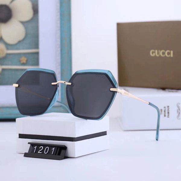 

luxur 2020 sunglasses mens designer polygon 5 kinds of color sunglasses fashion polarized sunglasses for mens summer driving glass with bo, Black