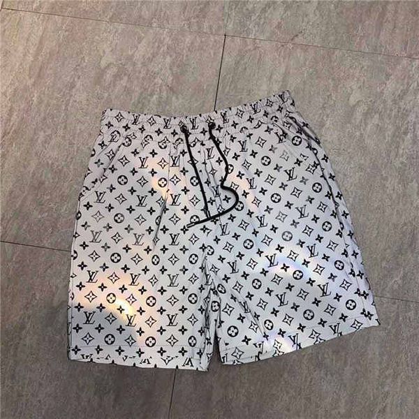 

2019 mens designer summer shorts pants fashion 4 colors printed drawstring shorts 2020 relaxed homme luxury sweatpants, Black