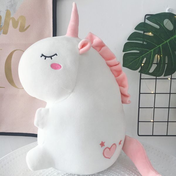 

new round unicorn plush toy childrens room decoration cute cartoon birthday gift