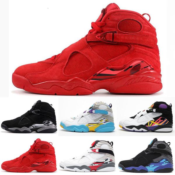

new 8 viii 8s hight qaulitys sneakers basketball shoes aqua chrome countdown pack three playoff peat man sport jumpman basketball shoes, Black