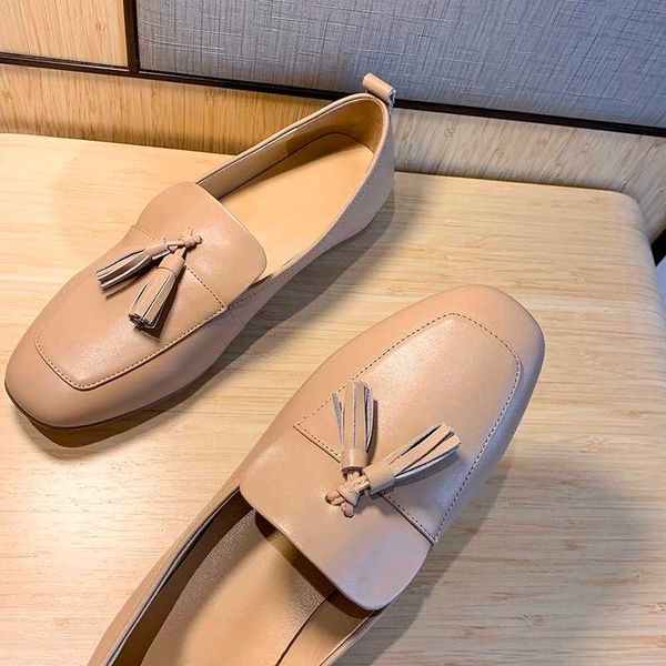 

женщины плоский площади носком квартиры мокасины туфли из натуральной кожи британская женская обувь женский комфортная нескользящие, Black