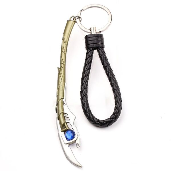 

marvel jewelry the 4 loki scepter keychain the dark world keyring men women fan gift accessories, Silver