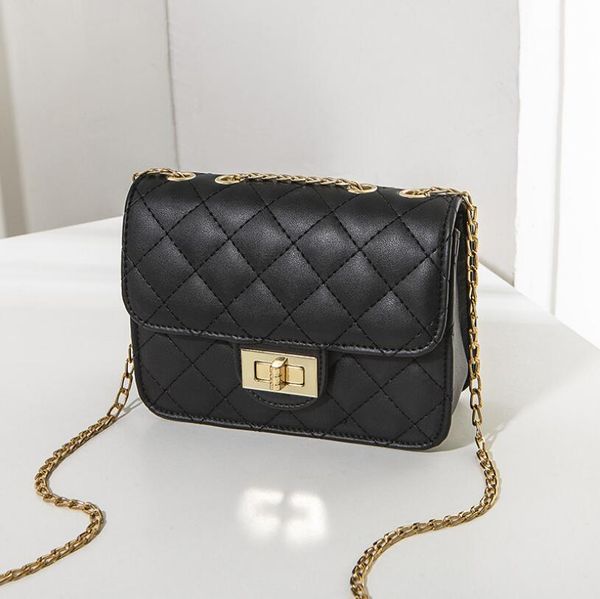

newset women's bag embroidered thread lock chain small square handbag 2020 new single shoulder messenger bag