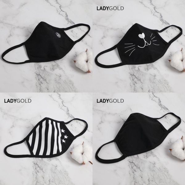 

fasion den fa sield adults fa masks transparent anti-fog dustproof protective masks multifunctional full fa ers 21 styles#563, Black