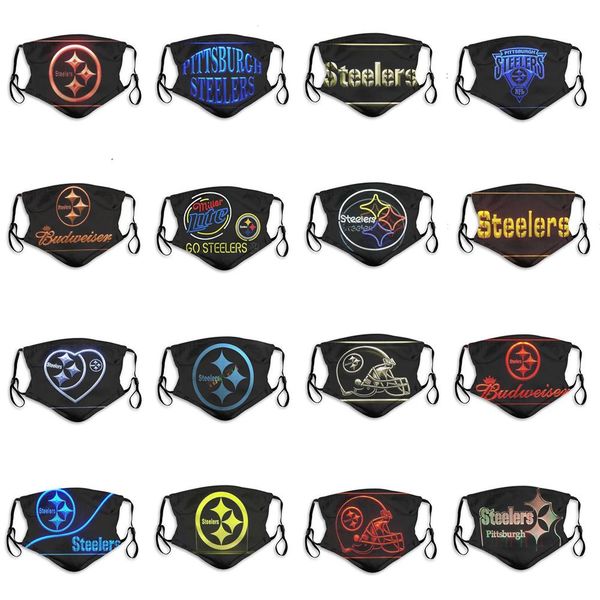 

новый роскошный дизайн 5 слой маски пыли мужчин и женщин регби команды afc steelers моды дышащей 3d персонализированные пользовательские пов