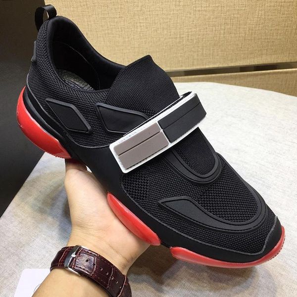 

comfortable cloudbust sneakers men 's shoes zapatos de hombre fashion vintage sneakers sports breathable low hook &loop casual men, Black