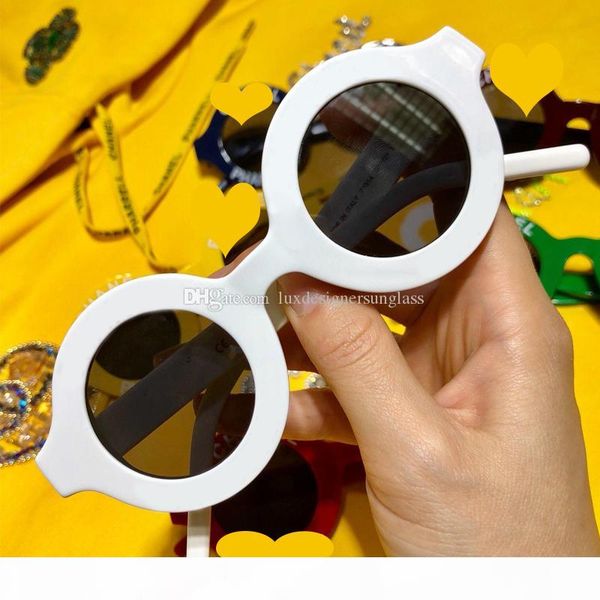 

new arrival letter c sunglasses round full frame women letter designer sunglasses uv protection lens quality, White;black