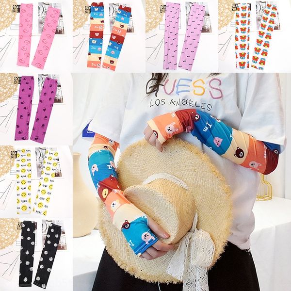 

езда на рукав спорта на открытом воздухе и корейский стиль элегантный печати летом на открытом воздухе спорта солнцезащитный крем перчатки i, Black