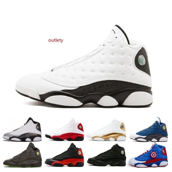 

13 13s cap and gown men basketball shoes atmosphere grey terracotta blush captain america alititude green chicago black cat men size 5.5-13