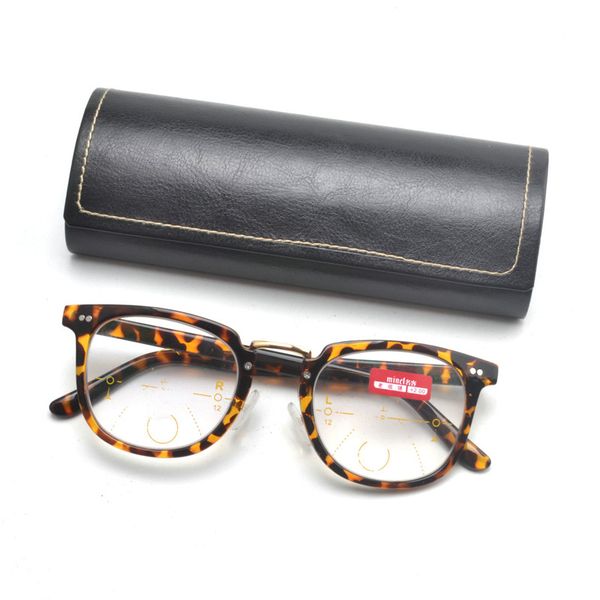 

anti blue reading glasses men blue light blocking multifocal progressive presbyopic eyewear women leopard frame with box nx, White;black