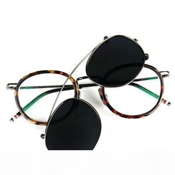 

new eyeglasses frame clear lens glasses frame restoring ancient ways oculos de grau men and women myopia eye glasses frames tb710 with case, Silver