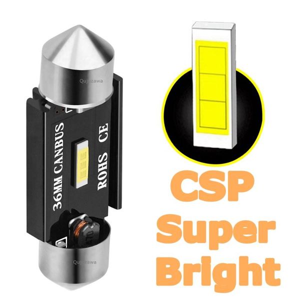 

festoon 31mm 36mm 39mm 41mm led bulb c5w c10w super bright csp led car dome light auto interior reading lamp licence plate light