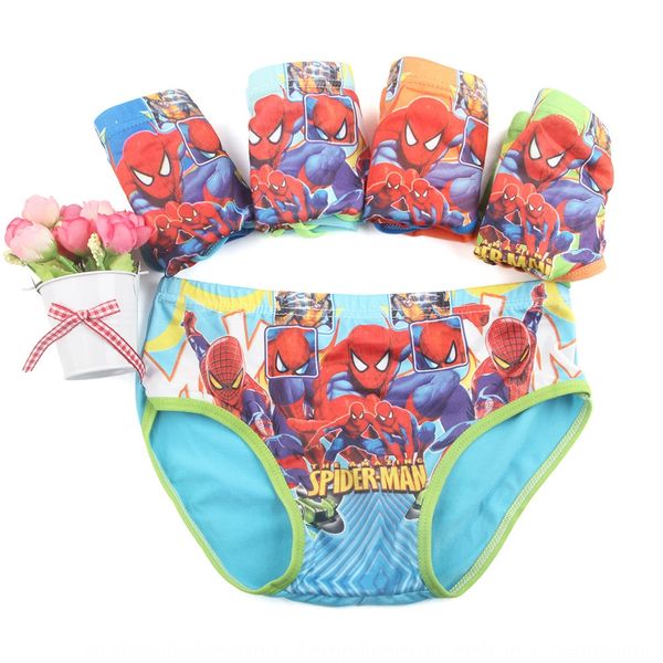 

children's underwear boy's milk silk milk silk underwear underpants underpants briefs children's cartoon briefs spider-man, Camo
