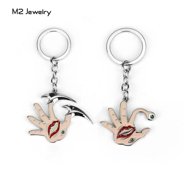 

horror cartoon kiseiju keychain parasyte the maxim keyring pendant accessories fans' souvenirs, Silver