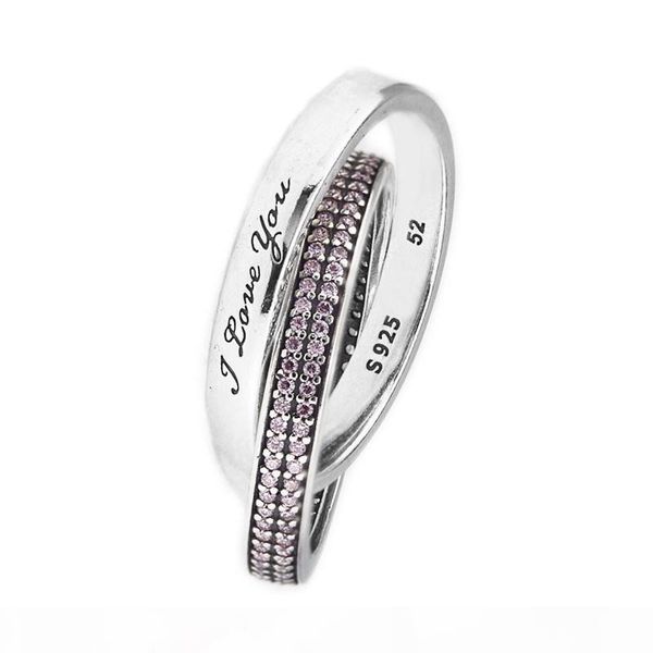 

compatible with european designer jewelry sweet promise ring original wedding rings 925 sterling silver jewelry diy wholesale, Slivery;golden