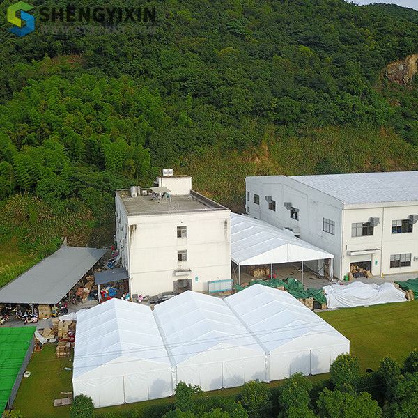 

outdoor a-frame tents 10*20m with aluminum frame warehouse tents good price frame support customiztion pvc fabric for 200 people