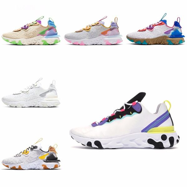 

new ashion react element running shoes fo men women light bone triple black royal solar team red mens trainers sports sneaker runner s#07428