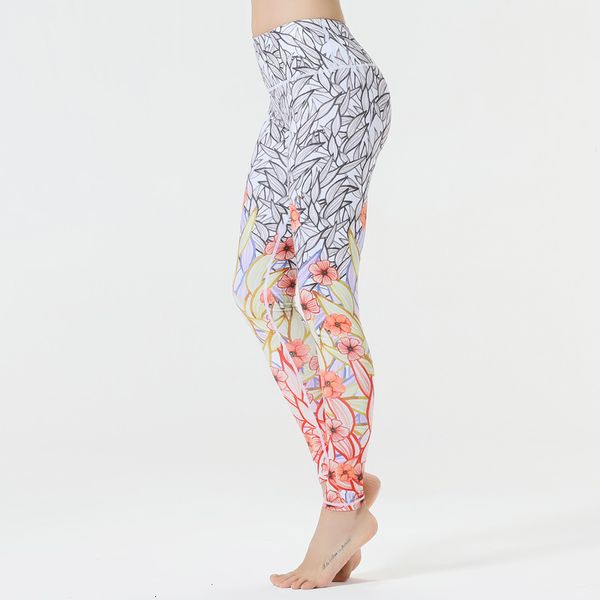 

yoga outfits sport trousers pants women elastic printed leggings running tights gym clothes fitness, White;red