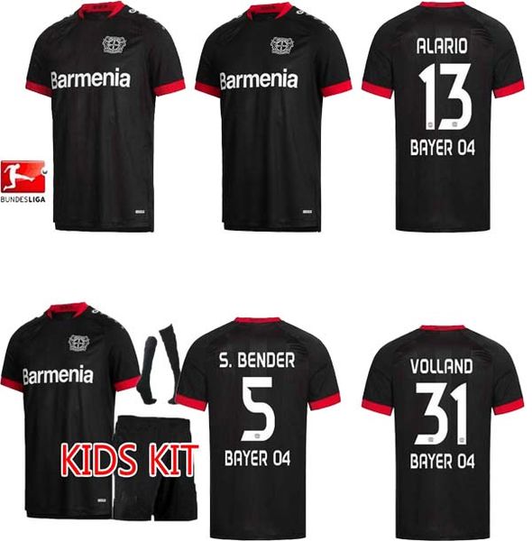 

20 21 leverkusen soccer jersey .bender 2020 2021 bayer 04 leverkusen havertz jersey demirbay alario volland men kids football shirt, Black;yellow