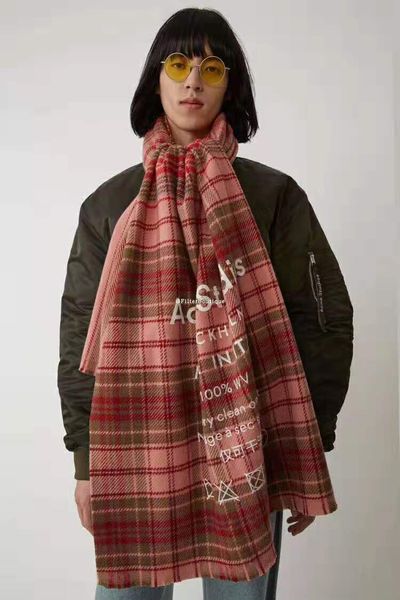 

plaid patterns acne echarpe luxury scarf female male canada wool cashmere scarf pashmina classic plaid winter scarf, Blue;gray