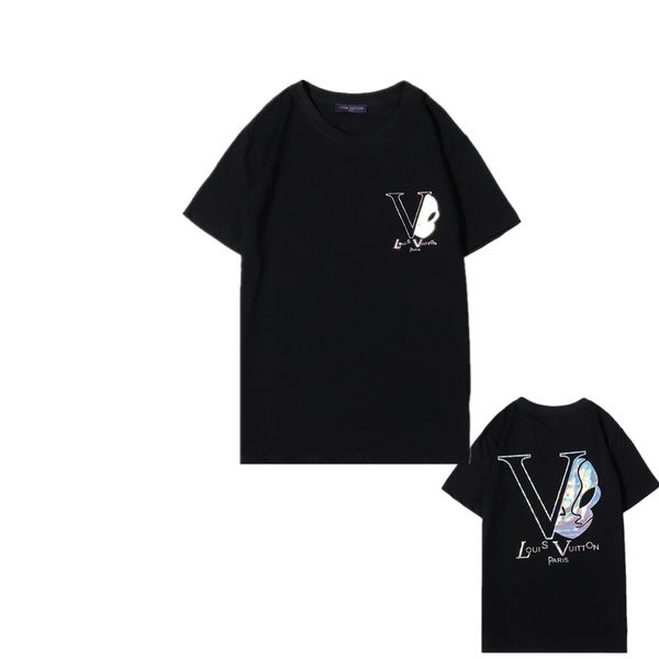 

20ss europe france vetements for rent back big logo tshirt fashion mens designer t shirts women clothes casual cotton tee, White;black