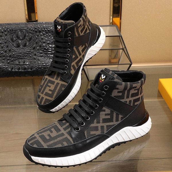 

drop ship mens shoes fashion classic autumn and winter footwears high lace -up plus size sports men boots herren luxus marken schuhe, Black