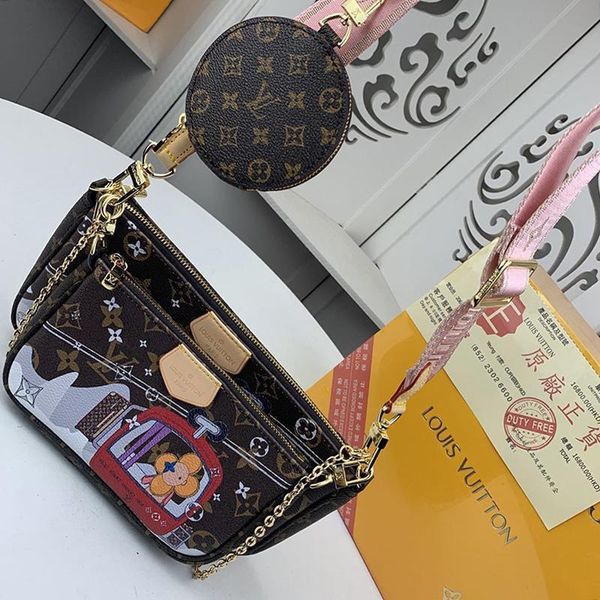 

womens bag bolso bandolera wallet purses crossbody bag luxury classic money coin pocket leather womens chain shoulder bags